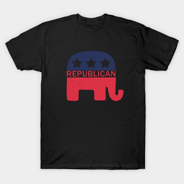 Republican Elephant T-Shirt by valentinahramov